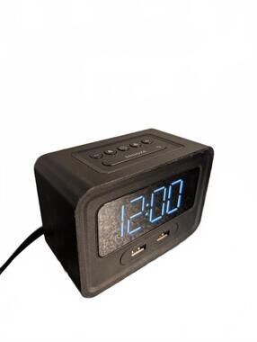 Capello Sleep & Charge Digital Alarm Clock | Wireless Charging Pad & USB-C Port